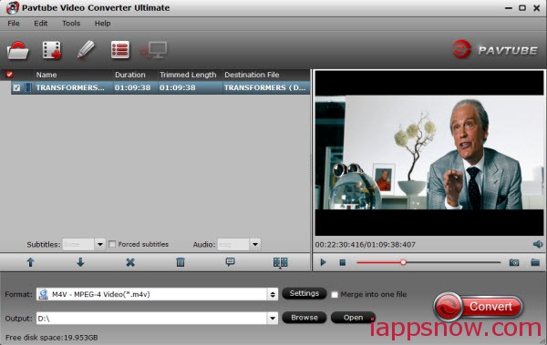 convert youtube video to m4v