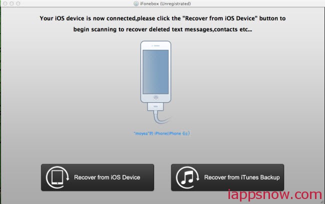 Recover data from iPhone 4s on mac