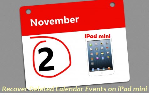 recover ipad mini calendar