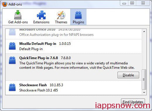 QuickTime Plug-in for Firefox