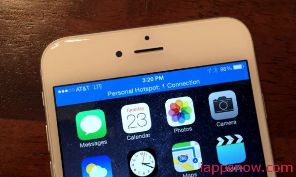iOS 8 Instant Hotspot feature