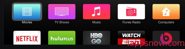 Netflix App on your Apple TV home screen