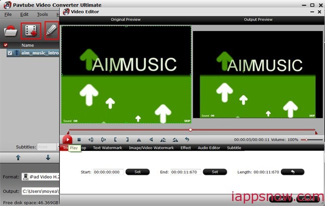 trim WAV audio